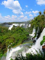 Natuurwonder Iguazu watervallen met regenboog