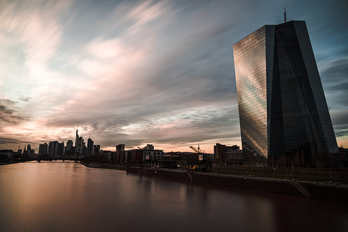 Frankfurt Skyline ECB (Europese Centrale Bank)