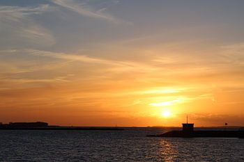 Zonsondergang IJsselmeer Lemmer