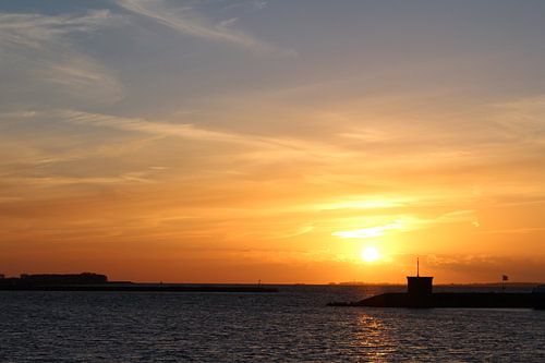 Zonsondergang IJsselmeer Lemmer