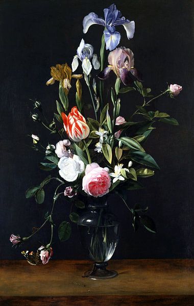 Flowers in a Glass Vase, Daniël Seghers by Masterful Masters