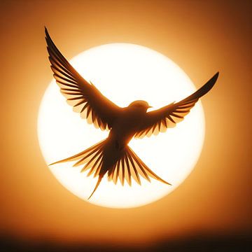 Bird Sun van FoXo Art