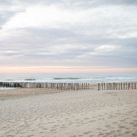 Strand met paalhoofden | Zeeuwse kust van Andrea Labeur