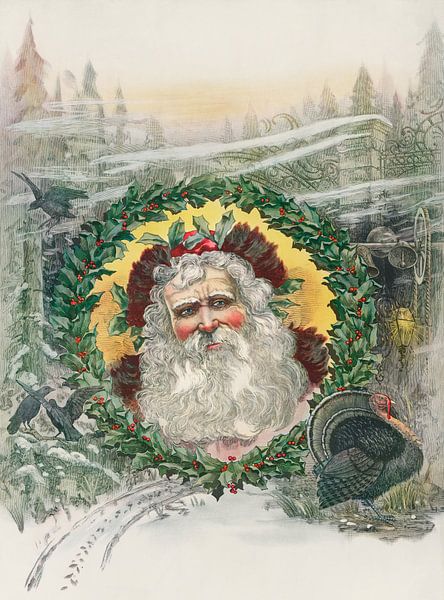 Retro Christmas Poster by Hello Pompoyo