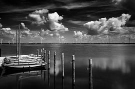 Dutch Landscape  in Black and White by Mark de Weger