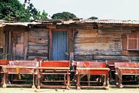Une école abandonnée en Afrique