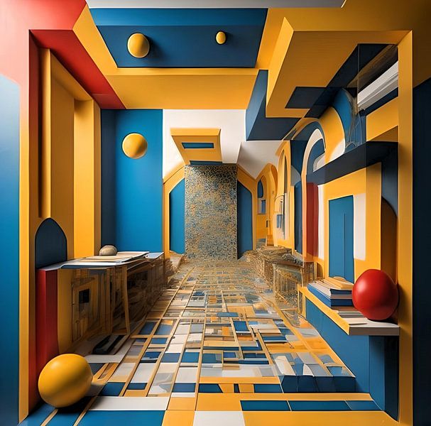 De geel blauw rode onwerkelijkheid van Gert-Jan Siesling