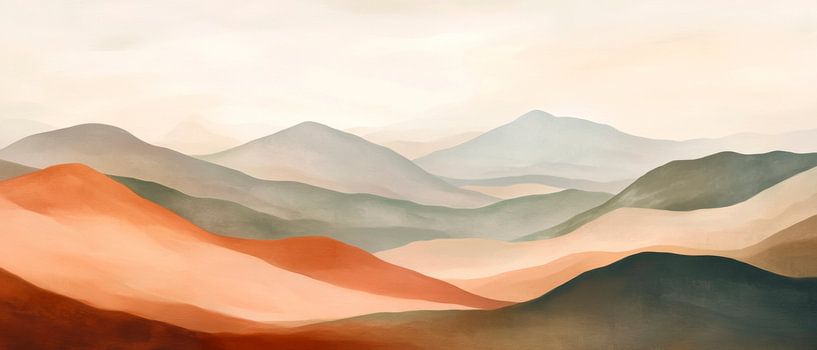 Harmonisch landschap van Poster Art Shop