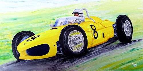 Olivier Gendebien (Belgien)  im Ferrari Tipo 156