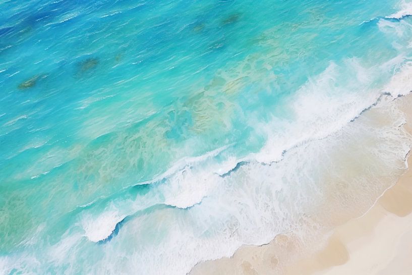 Bondi Beach Waves van Whale & Sons