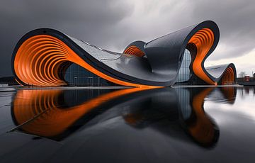 Moderne architectuur van fernlichtsicht