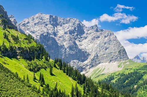 Landscape in the Rißtal valley near the Eng Alm in Austria
