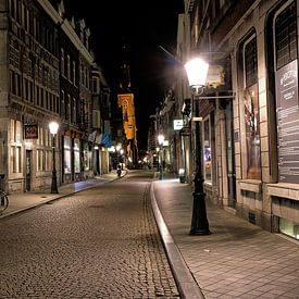 Een stille nacht in Maastricht van JacArt Prints