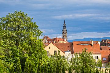 Gezicht op historische gebouwen in de stad Görlitz