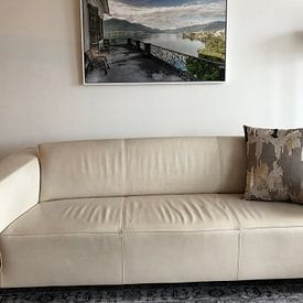 Klantfoto: Magisch Uitzicht. van Roman Robroek - Foto's van Verlaten Gebouwen, op canvas
