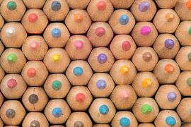 Collectie van bont gekleurde potloden von Tonko Oosterink