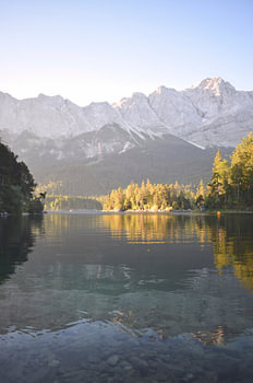Reflection Eibsee, southern Germany
