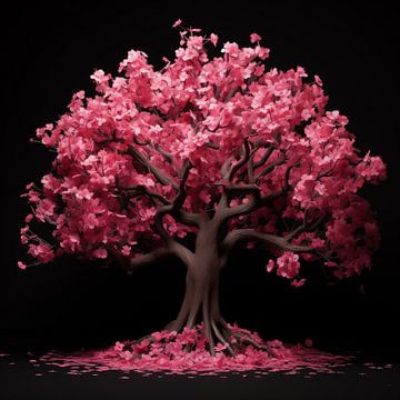 Arbre de vie rose sur The Xclusive Art