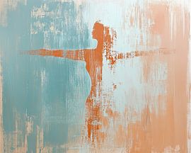 Female figure | Silent Grace by Abstract Painting