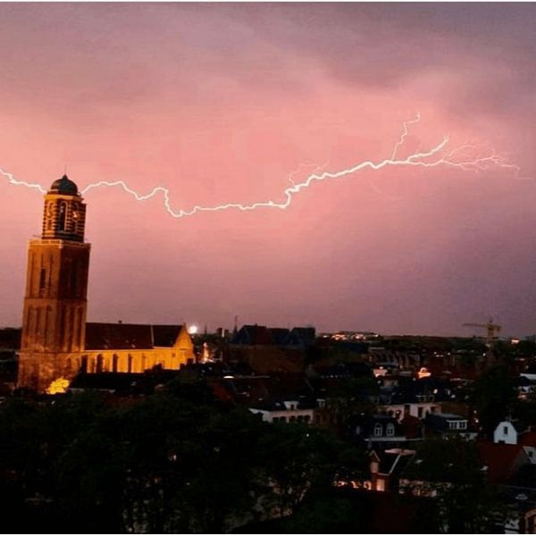 Thunder and lightning in Zwolle by Martijn Kinket