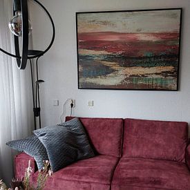 Customer photo: Red Heaven 03 by Willie Roosenbrand Art, on canvas