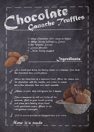 Recipe Dessert - Ganache Truffles