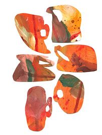 Alle koppen bij elkaar #2 van Studio op z'n kop