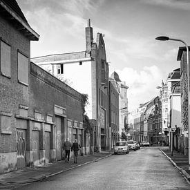 Straßenszene in Wyck, Maastricht von Streets of Maastricht