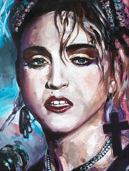 Madonna peinture par Jos Hoppenbrouwers