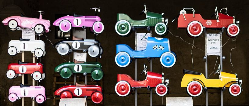 Pedal cars in Uzès, France by Huub de Bresser