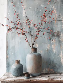 Stillleben im Japandi und Wabi-Sabi Stil