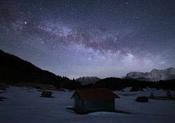 Melkweg boven het meer van Gerold van Anselm Ziegler Photography