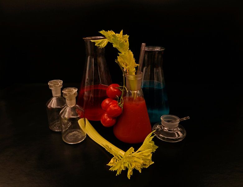 Tomato and gin cocktail with celery and vine tomatoes by Babetts Bildergalerie