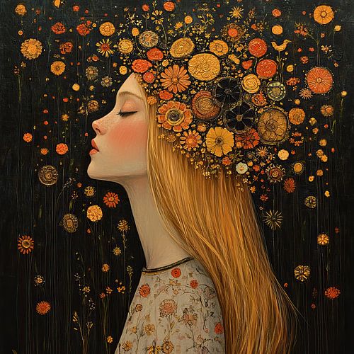 Couronne de fleurs pour femme