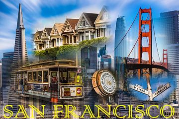 Collage San Francisco van Dieter Walther