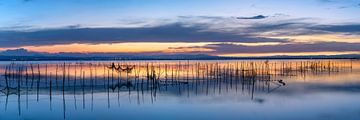 Meerlandschap bij zonsondergang van Voss fotografie