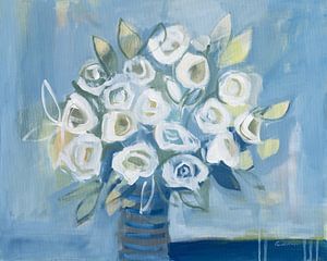 Roses blanches, Pamela Munger sur Wild Apple