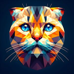 chat polygone Scottish Fold