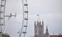 London Eye + Westminster van Marjolijn van Calker thumbnail