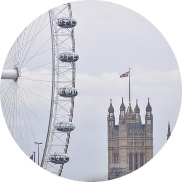 London Eye + Westminster van Marjolijn van Calker