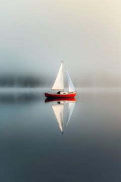 Boat in infinite peace by fernlichtsicht