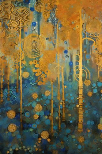 Gouden Wervelingen in Blauw Bos