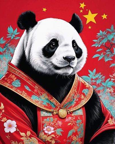 Animal national Panda géant Chine sur Liona Toussaint