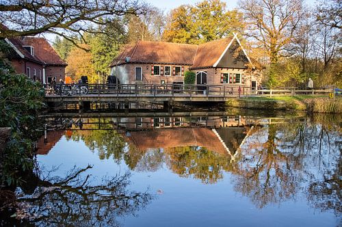 De vijver bij de watermolen van Singraven