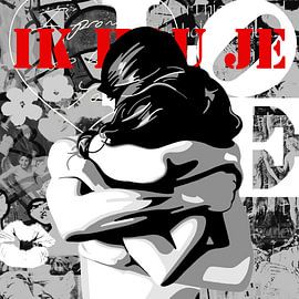 Famous Love Couples - 'Embracement" by Jole Art