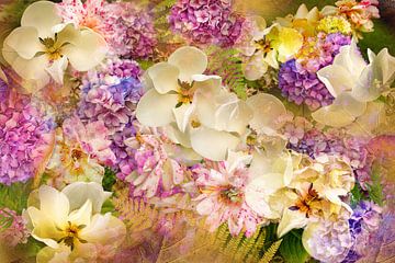 Einde van de zomer bloemenharmonie van LUDMILA SHUMILOVA