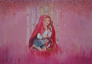 Märchenhaftes Gemälde: Rotkäppchen von Anne-Marie Somers