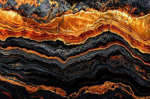 Abstract goud en zwart ontwerp