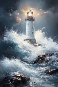 Leuchtturm im Meer