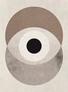 Eye - Beige - Bauhaus van JunoArt thumbnail